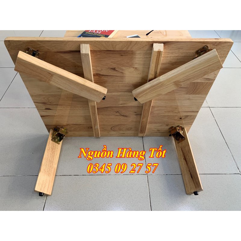 Bàn Gỗ Cao Su - Bàn Trà Gấp Gọn Đa Năng Đủ Kích Thước - Nguồn Hàng Tốt