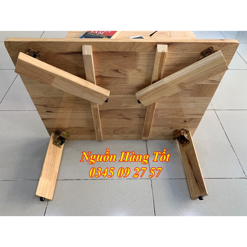 Bàn Gỗ Chân Sắt Size 100x50x35cm Gấp Gọn Tiện Dụng