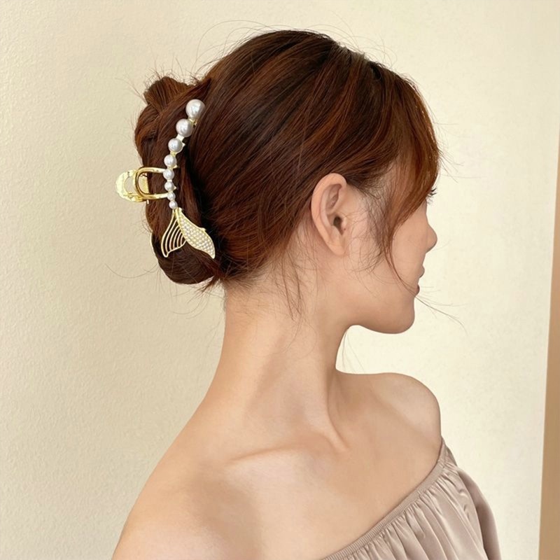 Kẹp Tóc Hình Bướm Lớn Phong Cách Hàn Quốc Cổ Điển Thời Trang Cho Nữ