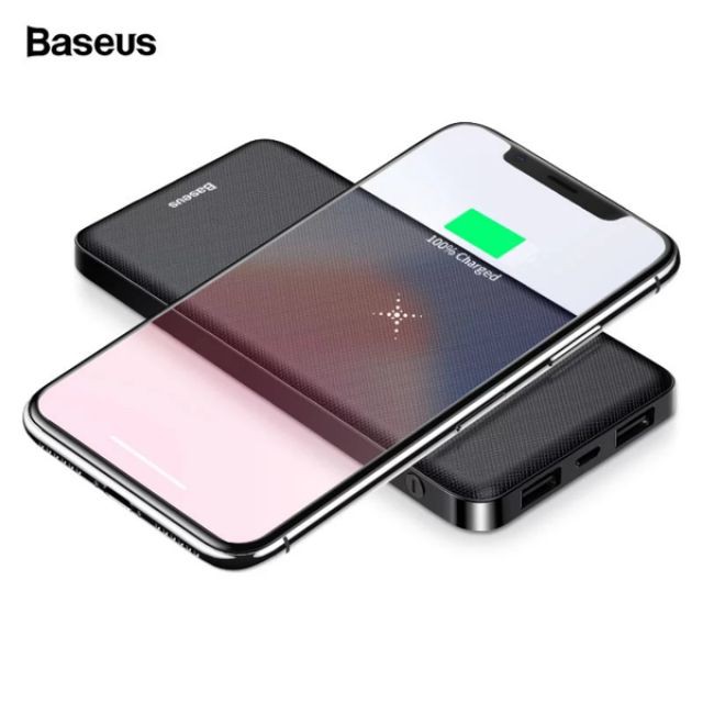 Pin sạc dự phòng không dây Baseus M36 10,000mAh, 2.1A, 5W Qi Wireless Charger, LED CHÍNH HÃNG | BigBuy360 - bigbuy360.vn