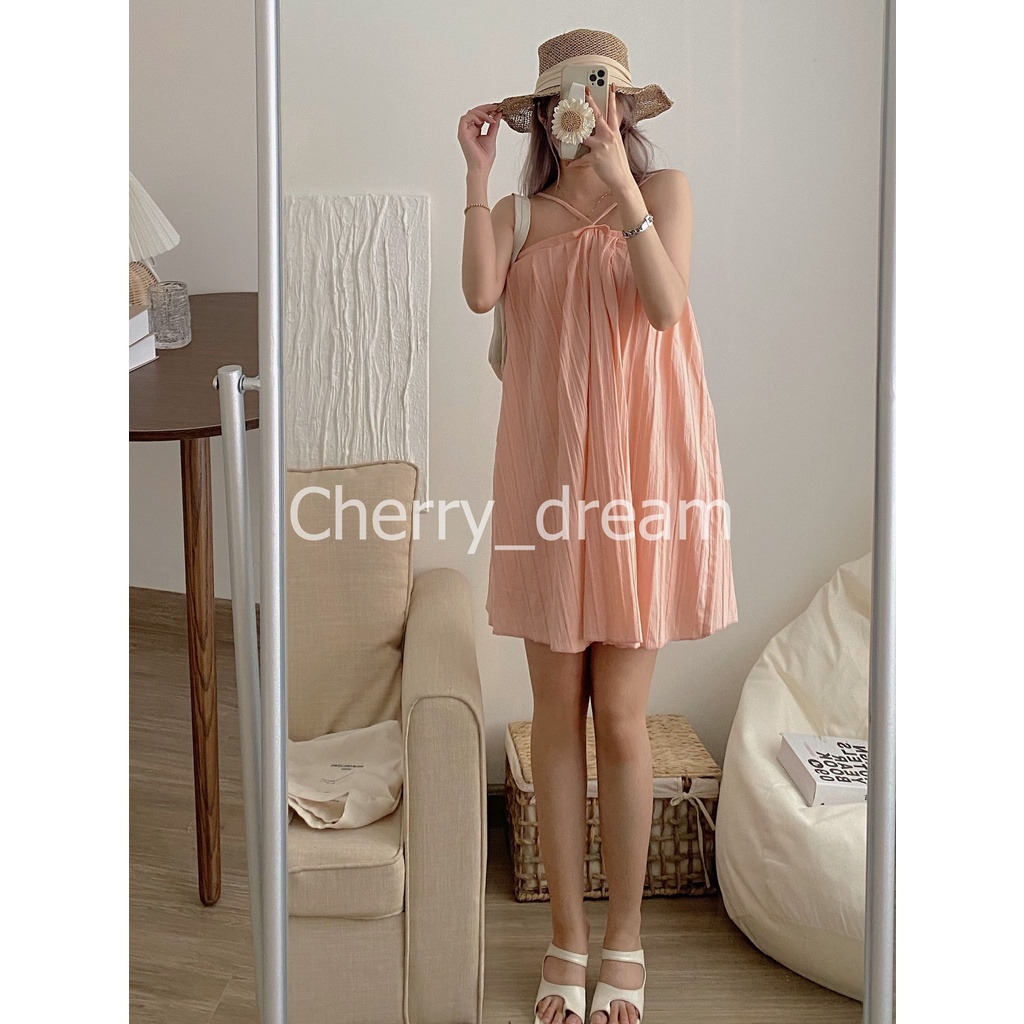 Đầm Cổ Yếm, Váy Maxi Dài Đi Biển, Đi Dự Tiệc Thiết Kế Dây Hở Lưng Cột Cổ Chất Vải Đũi Xinh Xắn | BigBuy360 - bigbuy360.vn
