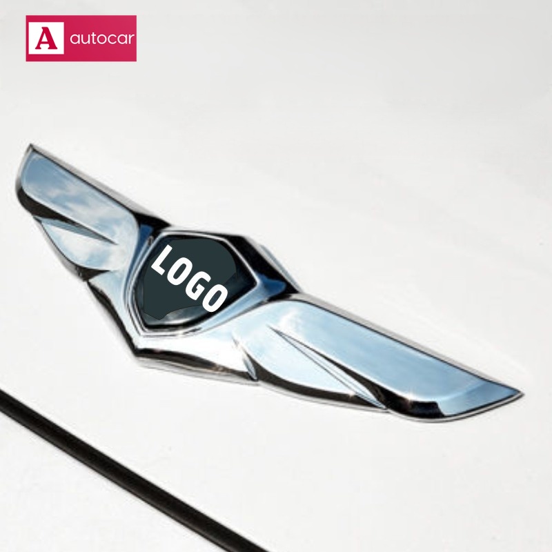 1 Miếng Dán Trang Trí Hình Đôi Cánh Bằng Kim Loại Cho Xe Hơi Toyota Honda Nissan Haval Isuzu MG Hyundai Suzuki Mitsubishi
