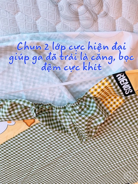 Ga Chống thấm Cotton 100% MUSO cao cấp [LAU LÀ SẠCH] bề mặt chuẩn cotton 100% thoáng mát, nằm trực tiếp - đủ kích thước