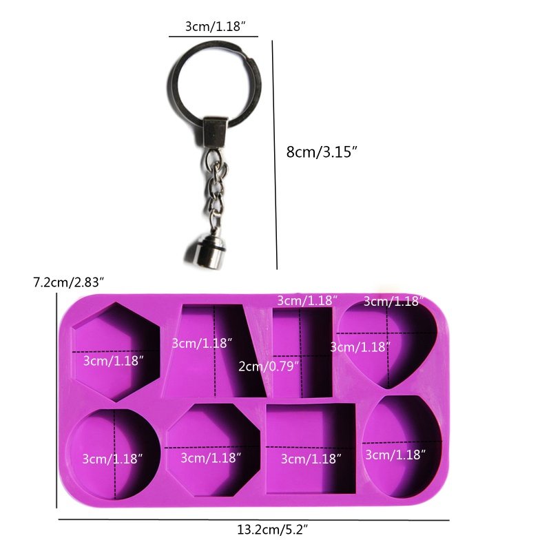 Khuôn Nhựa Làm Móc Khóa Hình Học Sáng Tạo