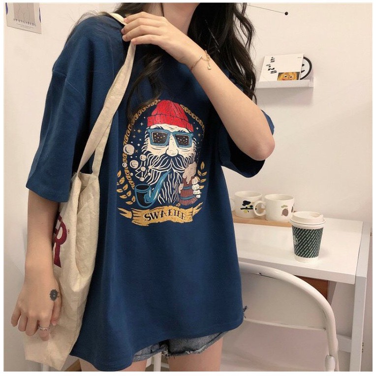 Áo phông tay lỡ form rộng_Fresize 65kg | BigBuy360 - bigbuy360.vn