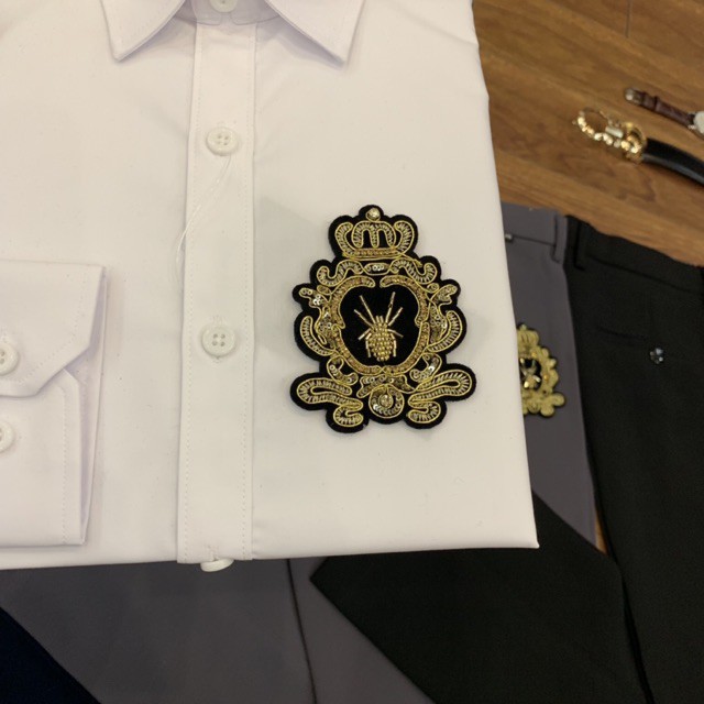 FREESHIP 99K/Set Quần Âu Và Áo Sơ Mi Thêu Ong Vàng Cao Cấp🍀 | BigBuy360 - bigbuy360.vn