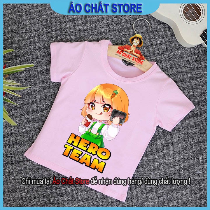 (3 MÀU) Áo thun KAMUI HERO TEAM nhiều màu siêu đẹp cho bé gái | Áo Chất Store