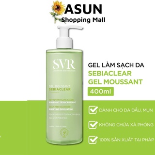 Gel Rửa Mặt SVR Không Chứa Xà Phòng Cho Da Dầu Sebiaclear Gel Moussant 400ml