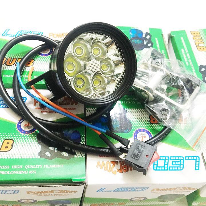 Đèn trợ sáng L6 Ngắn, phù hơp nhiều loại xe, đèn led siêu sáng  - DL6N