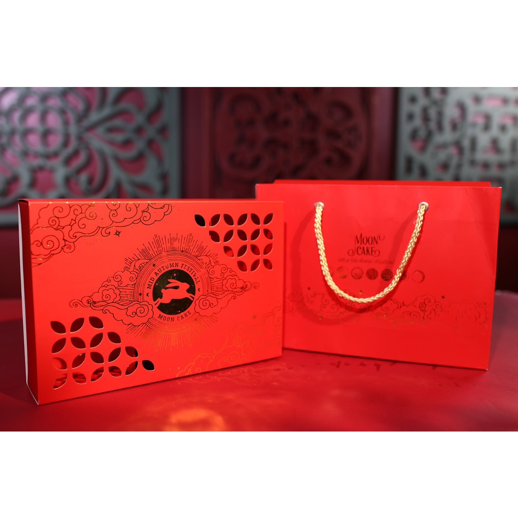 Hộp đựng bánh trung thu Đài Loan 6 ngăn