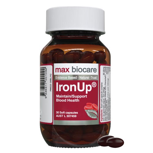 Iron Up – Hỗ trợ bổ sung sắt, bổ máu và hỗ trợ duy trì lượng máu bình thường (Lọ 30 viên)