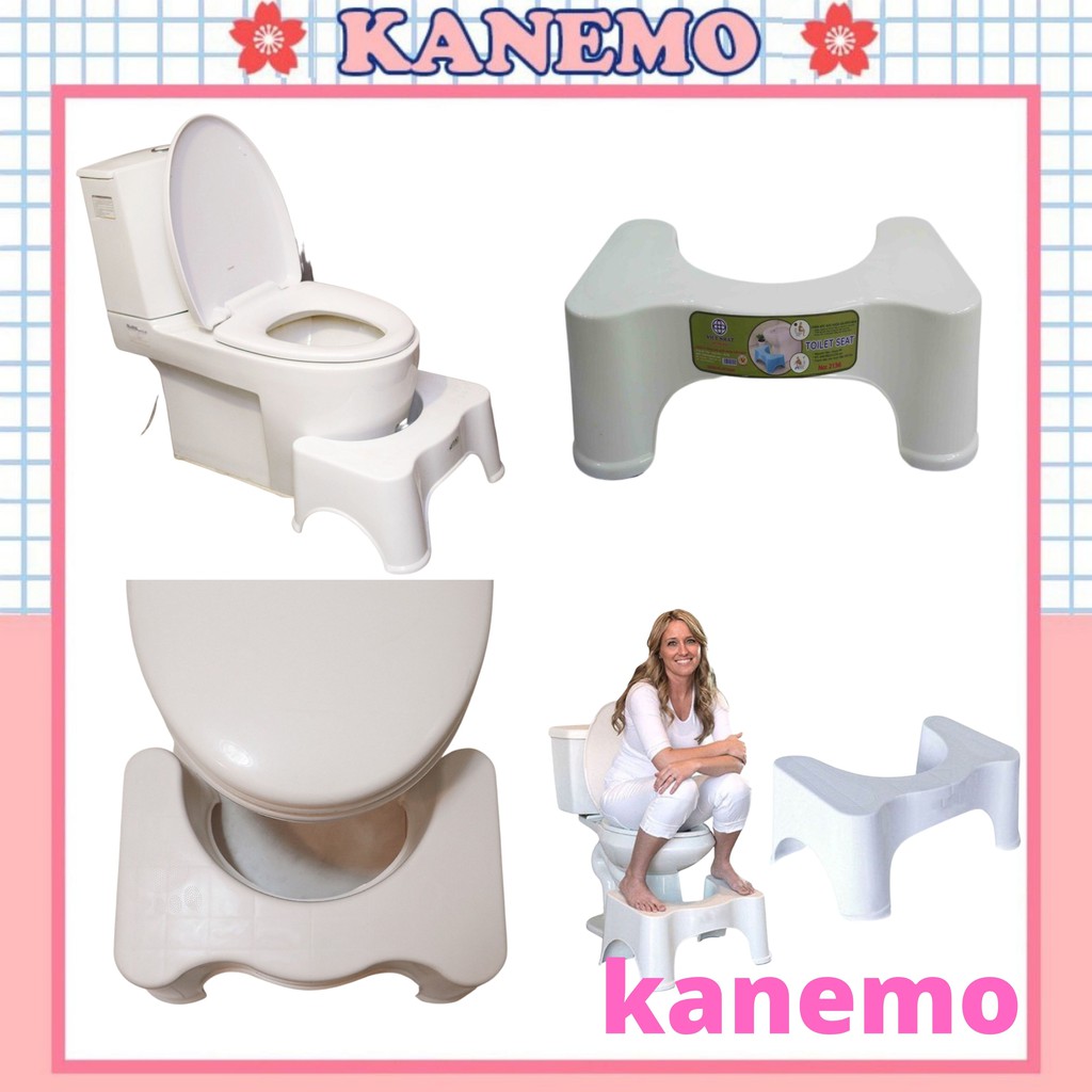 Ghế kê chân toilet Kanemo chống táo bón Việt Nhật ghế kê chân đi vệ sinh