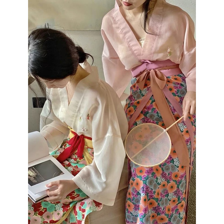 ✌Áo Hanfu thêu + Bộ váy hai mảnh