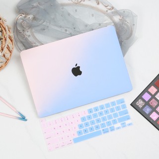 Combo 5in1 Case,Ốp Macbook Và Phủ Phím Màu Ombre (Tặng Kèm Miếng Dán Màn Hình,Nút Chống Bụi,Kẹp Chống Gãy Sạc)