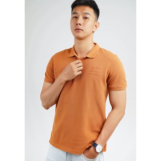 Áo Thun Nam Polo Tay Ngắn Màu Nâu In Chữ TP01 CELEB