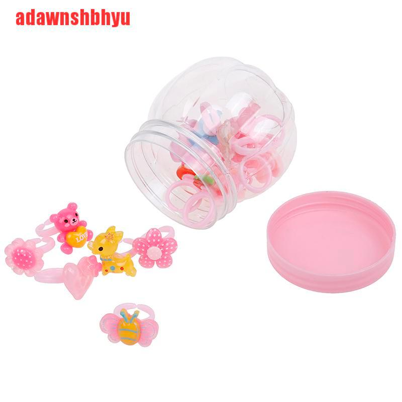 Set 20 Nhẫn Nhựa Resin Cho Bé Gái