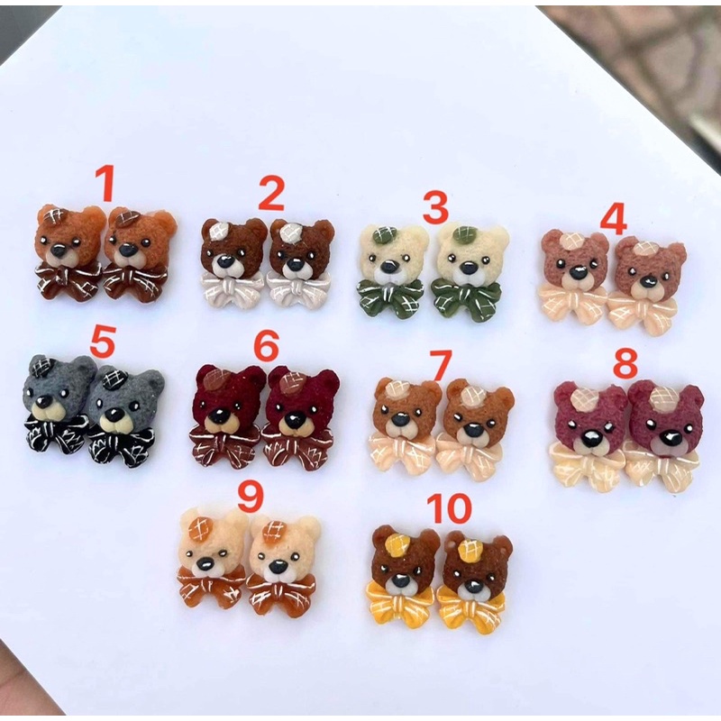 Gấu bột nơ -gấu cả con