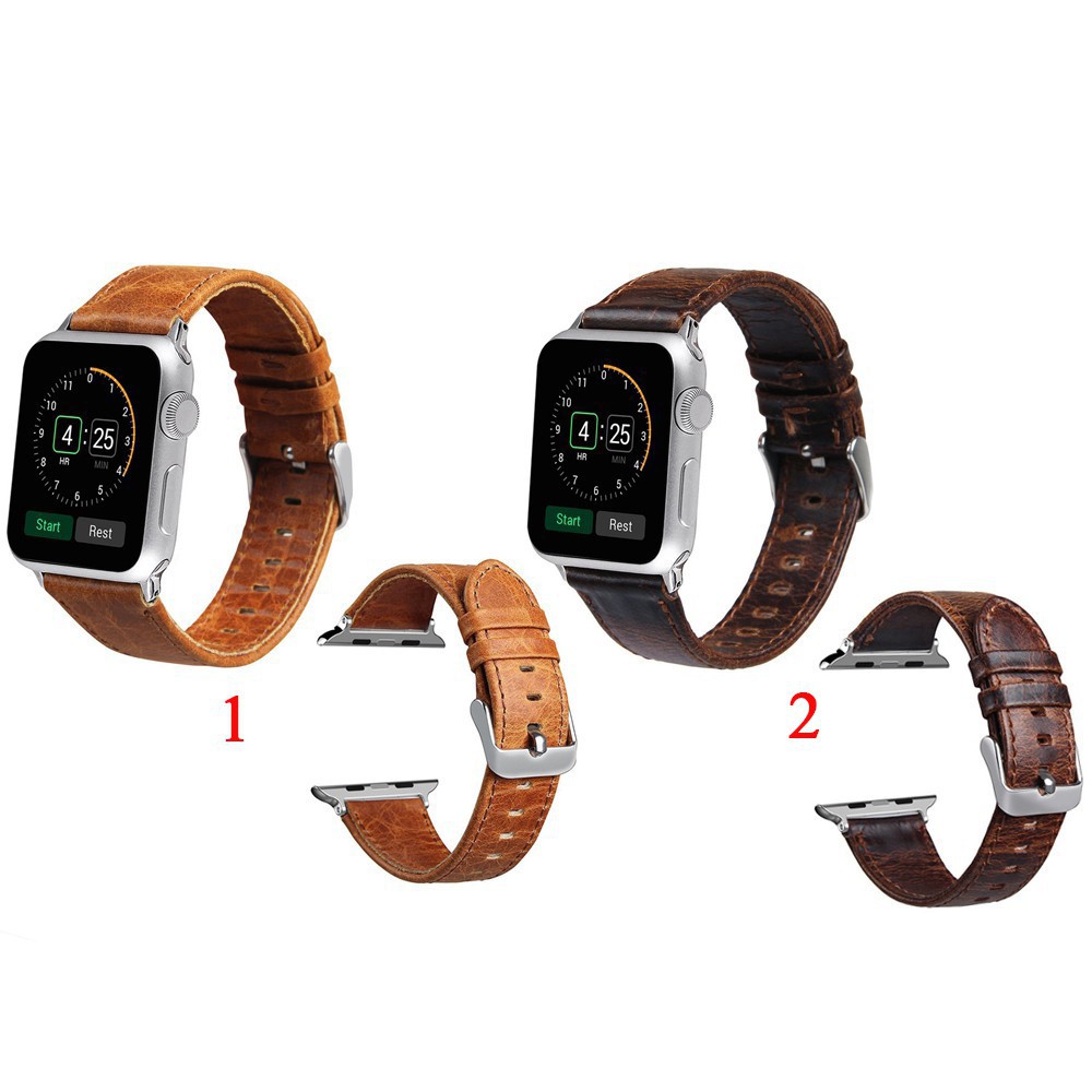 Sale 70% Dây đeo thay thế chất liệu da phong cách cổ điển cho Apple Watch, 2-coffee,44mm Giá gốc 183,000 đ - 98B131