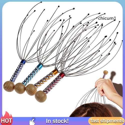 Cây mát xa da đầu làm giảm căng thẳng hình bạch tuộc