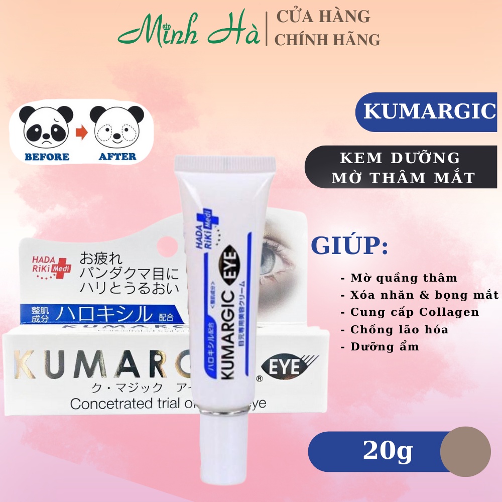 Kem dưỡng mờ thâm mắt Kumargic Nhật Bản