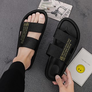 Dép nam 2 quai ngang Dép thời trang Giày đi biển Size:39-44