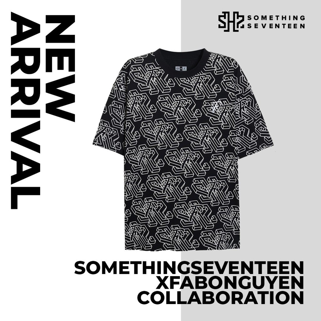 Áo Overprint Tee X Logo Something Seventeen X Fabo Nguyen