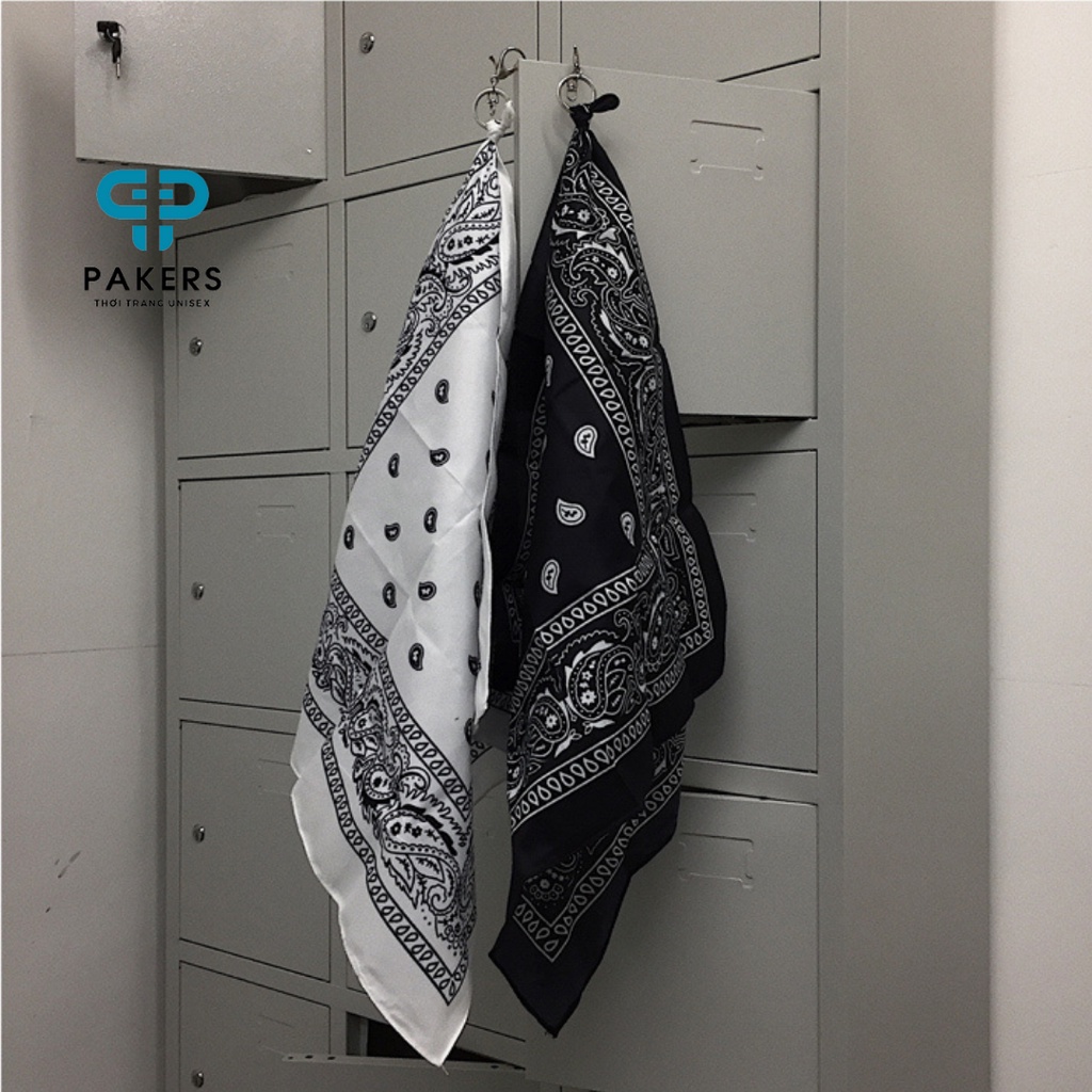 Khăn bandana PAKERS UNISEX khăn in họa tiết phong cách nhiều màu tùy chọn