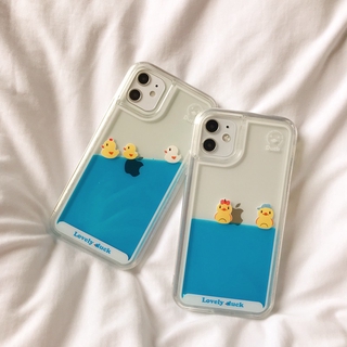 Ốp Điện Thoại Họa Tiết Vịt Vàng Hoạt Hình Cho iPhone 12 X XS Pro Max 12 mini XR 7 8 Plus