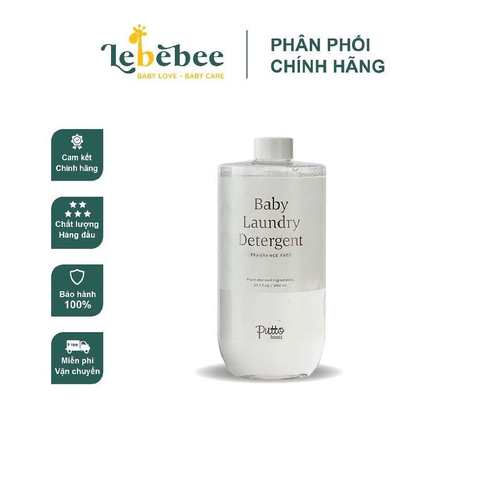 Nước giặt xả Putto Houzz Baby (980ml)