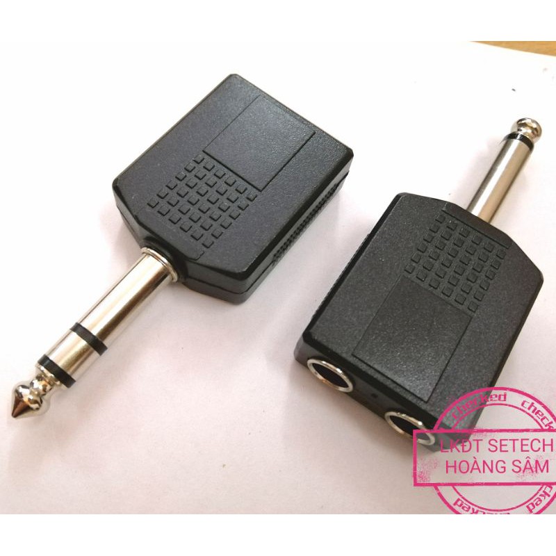 1 chiếc đầu chia cổng Audio 6.5 6.35mm 1 đực ra lỗ cái