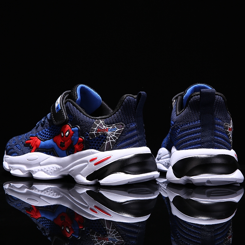 Giày Thể Thao Siêu Nhẹ Thoáng Khí Hình Người Nhện Hàng Mới 2020 Cho Bé Trai