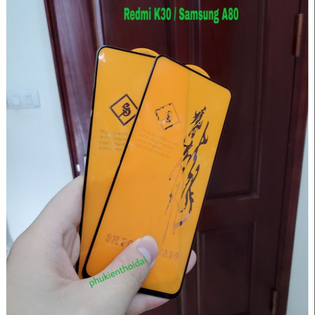 Cường lực 6D Dragon Redmi K30 / Samsung Galaxy A80 / A71 dùng chung viền mỏng ôm màn 2.5D chất đẹp