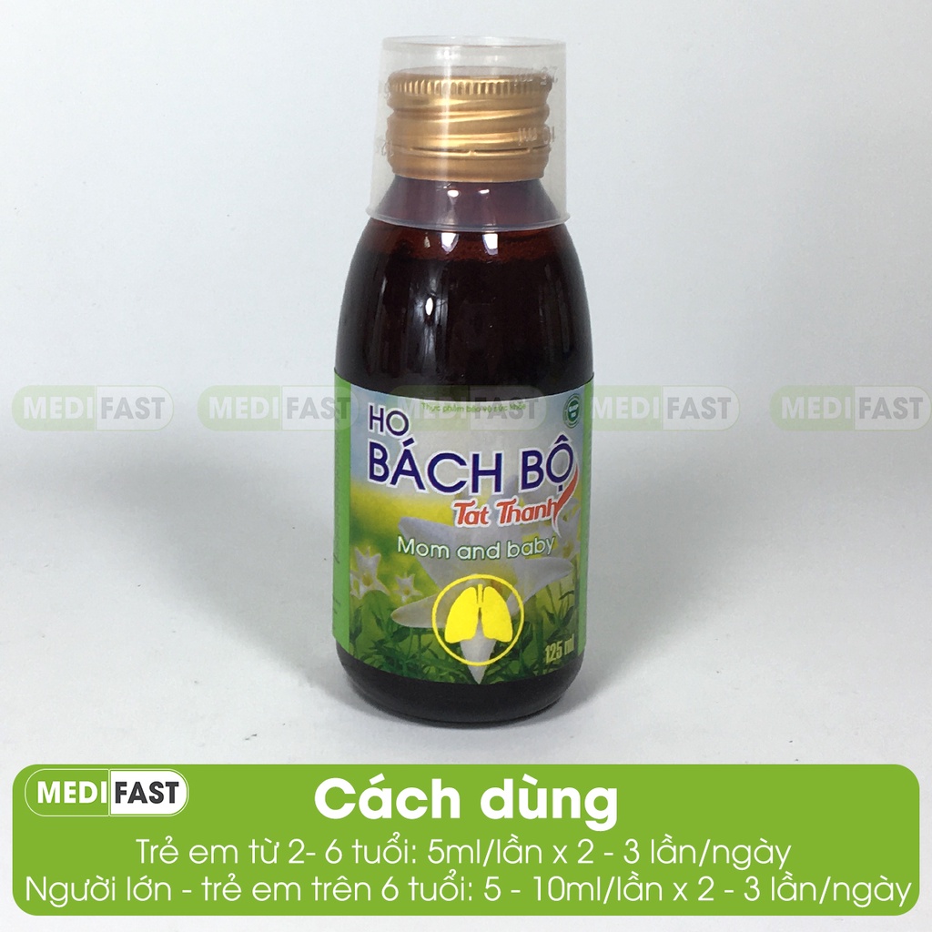 Siro Bổ Phế Bách Bộ Tất Thanh 125ml - Hỗ trợ giảm ho hiệu quả, chiết xuất từ thảo dược