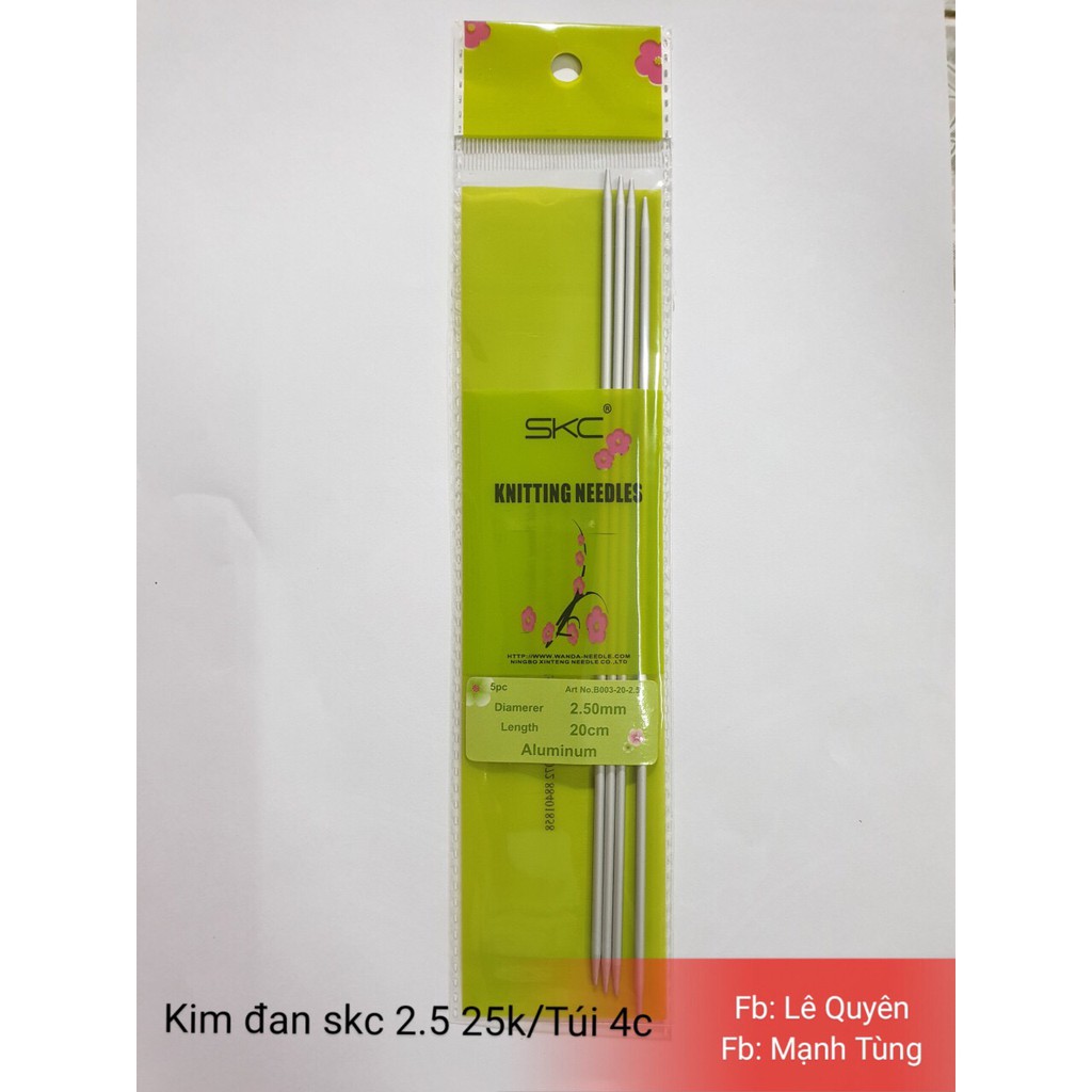 Kim đan thẳng 2 đầu skc