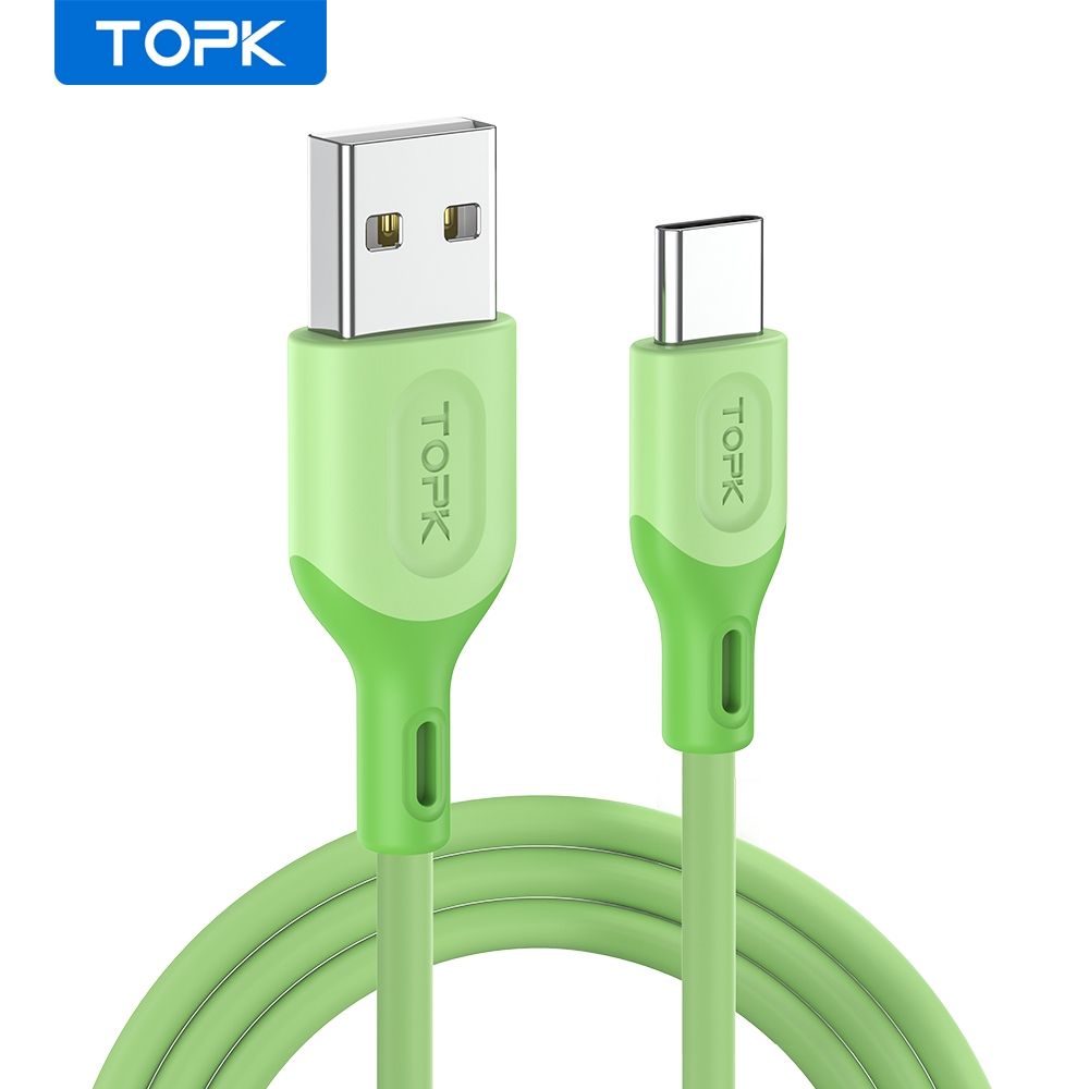 Cáp Sạc Micro Usb Type C Topk An84 Làm Bằng Tpe Silicone Mềm | BigBuy360 - bigbuy360.vn