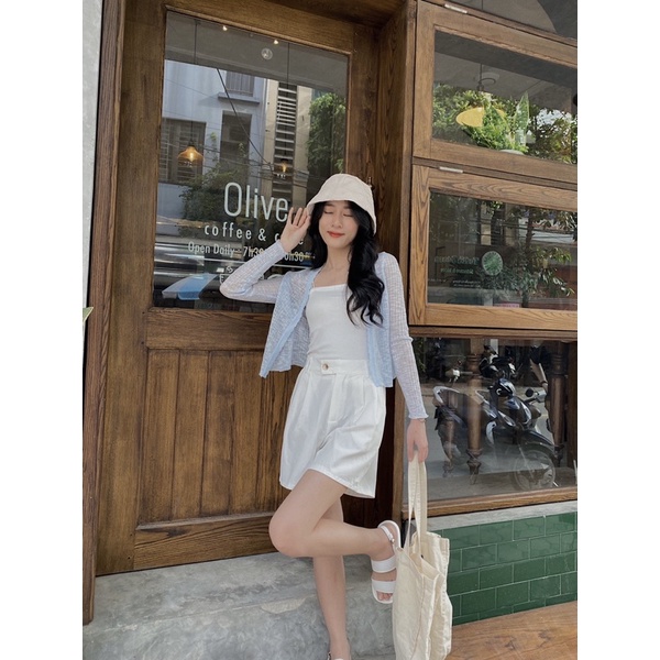 Áo len khoác 1 cúc