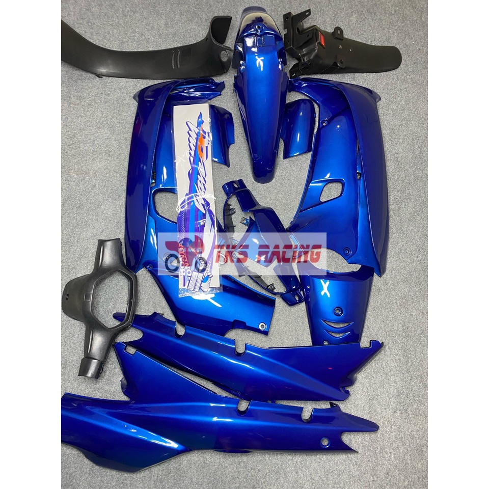 dàn áo wave alpha xanh dương kèm ốc tặng tem 3 lớp nhựa ABS nguyên sinh