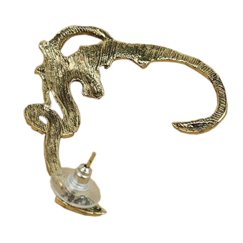 Khuyên vành tai đơn hợp kim hình rồng cá tính sang trọng dành cho nữ