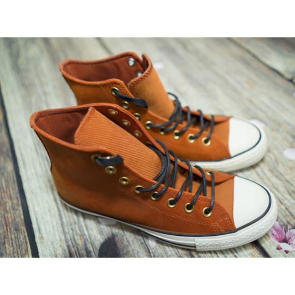 🥑 Giày Converse Da Cổ Cao - Chuck Taylor All Star Plimsolls Brown Crafted Suede High Mens 153807C