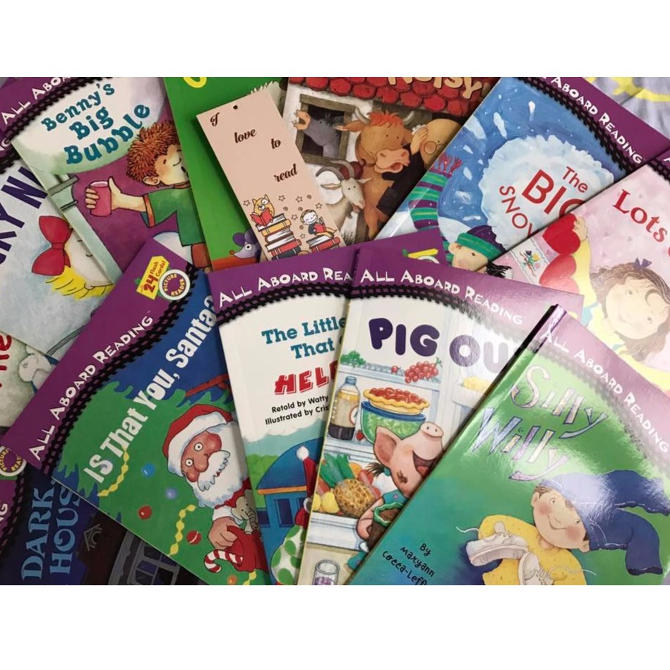 Bộ sách All Aboard Reading + 288 thẻ từ vựng
