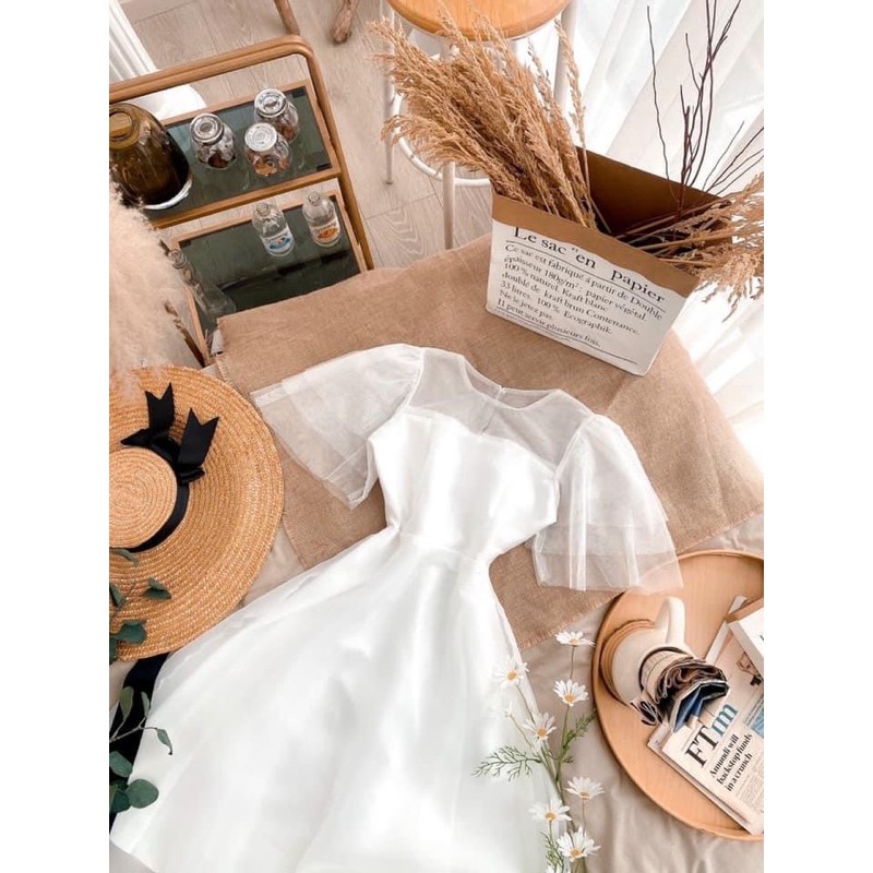 [Mã WASTMAY giảm 15% tối đa 30K đơn 150K] Đầm dự tiệc công chúa tay lưới tầng xinh xắn | BigBuy360 - bigbuy360.vn