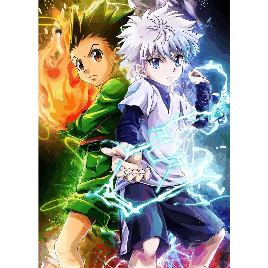 Tranh Sơn Dầu Diy Họa Tiết Anime Trang Trí Nhà Cửa