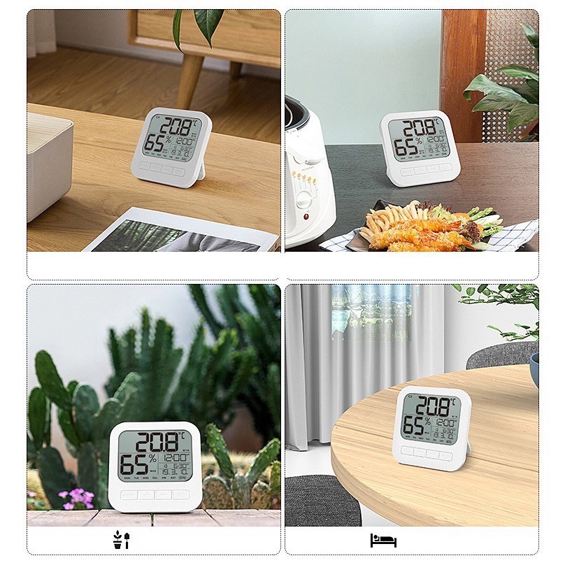 Nhiệt Ẩm Kế Điện Tử Đa Năng 6 Trong 1 Đo Nhiệt Độ Và Độ Ẩm Phòng Ngủ Cho Bé, Bảo Hành 6 Tháng Lamkids