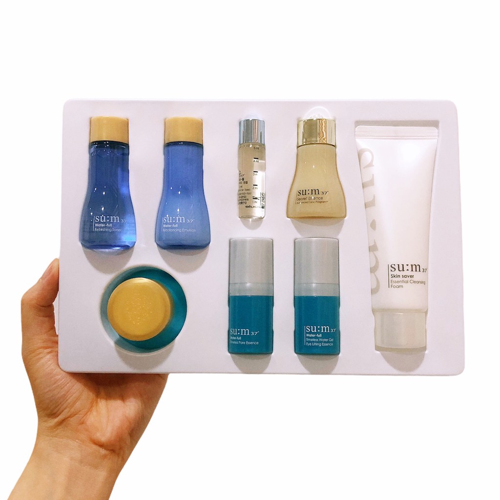 SET SUM XANH MINI GIẢM MỤN, LÀM SẠCH DA, CĂNG MỊN, MỀM MẠI CẤP NƯỚC WARTERFULL