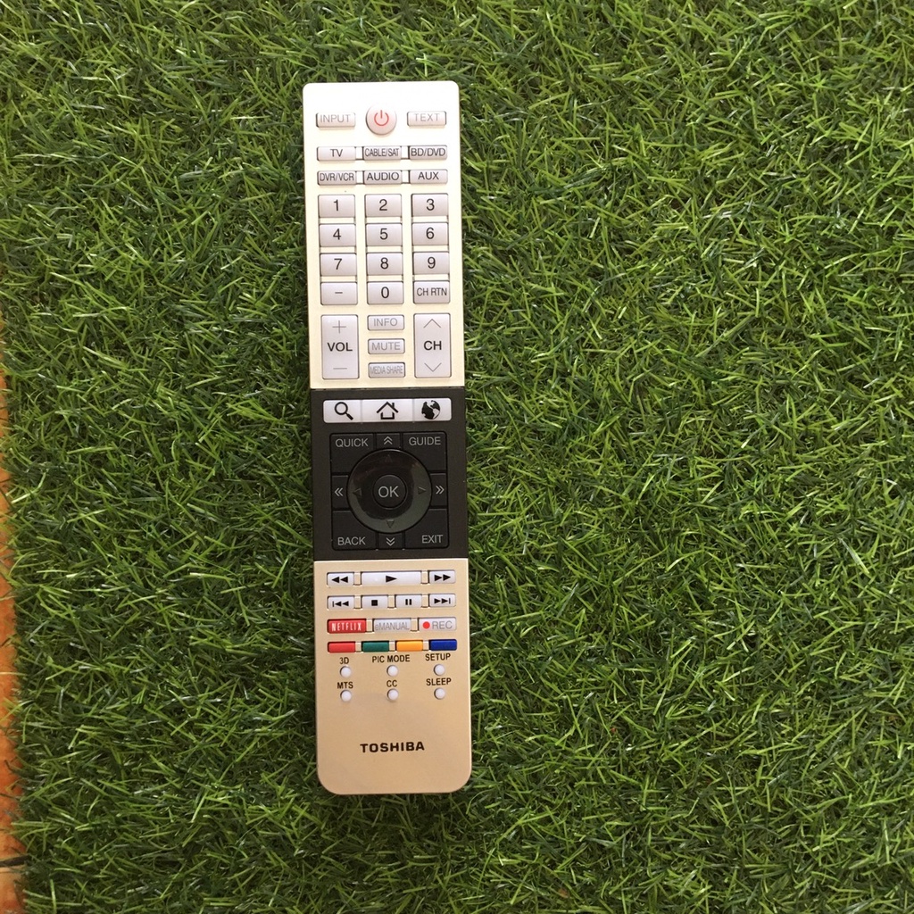 Điều khiển tivi Toshiba RM-L1328 loại dài to đa năng dùng cho nhiều loại khiển toshiba to và dài