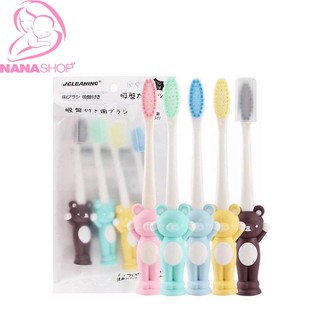 Set 4 bàn chải gấu cho bé