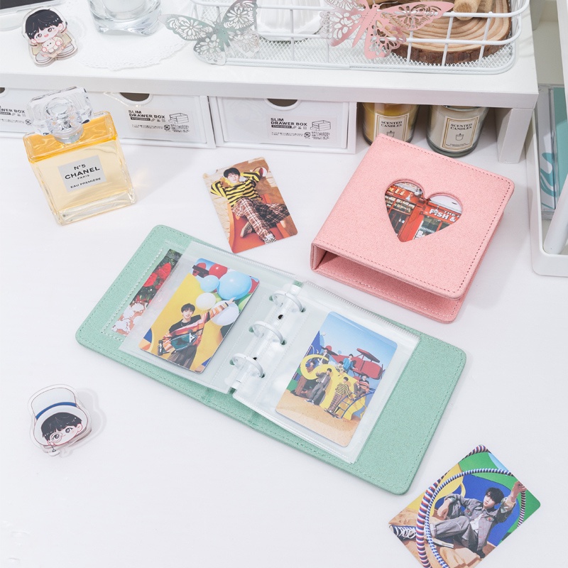 Sổ Binder Còng Mini Bìa Da PU Ánh Nhũ và Trơn (kèm ruột sheet)