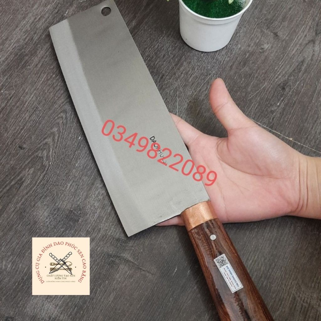 Dao chặt xương lợn , gà vịt sắc bén bền bỉ được làm từ thép không rỉ dao phúc sen cao cấp.
