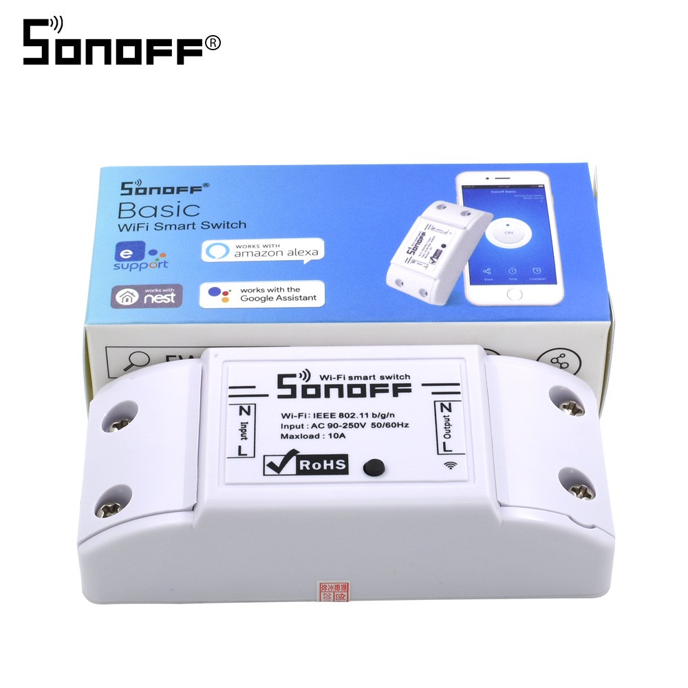 Sonoff Basic R2 Smart Switch Modifications Wireless Remote Wifi Switch alexa Voice Control