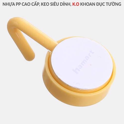 Vỉ 10 Móc Nhựa Dán Tường Treo Đồ Nhà Cửa Đa Năng Siêu Dính Decor Trang Nhã Tiện Lợi